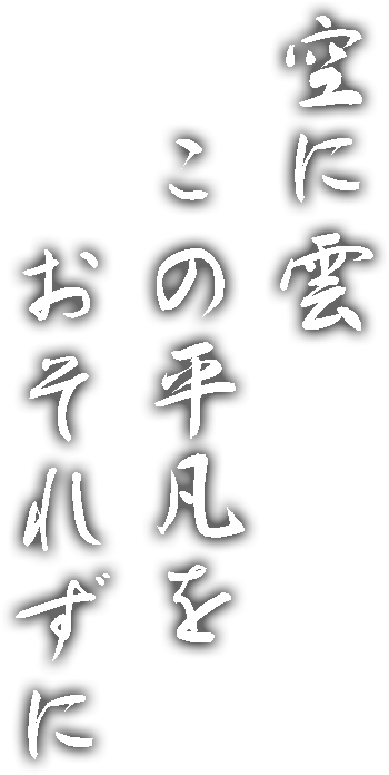 空に雲この平凡をおそれずに